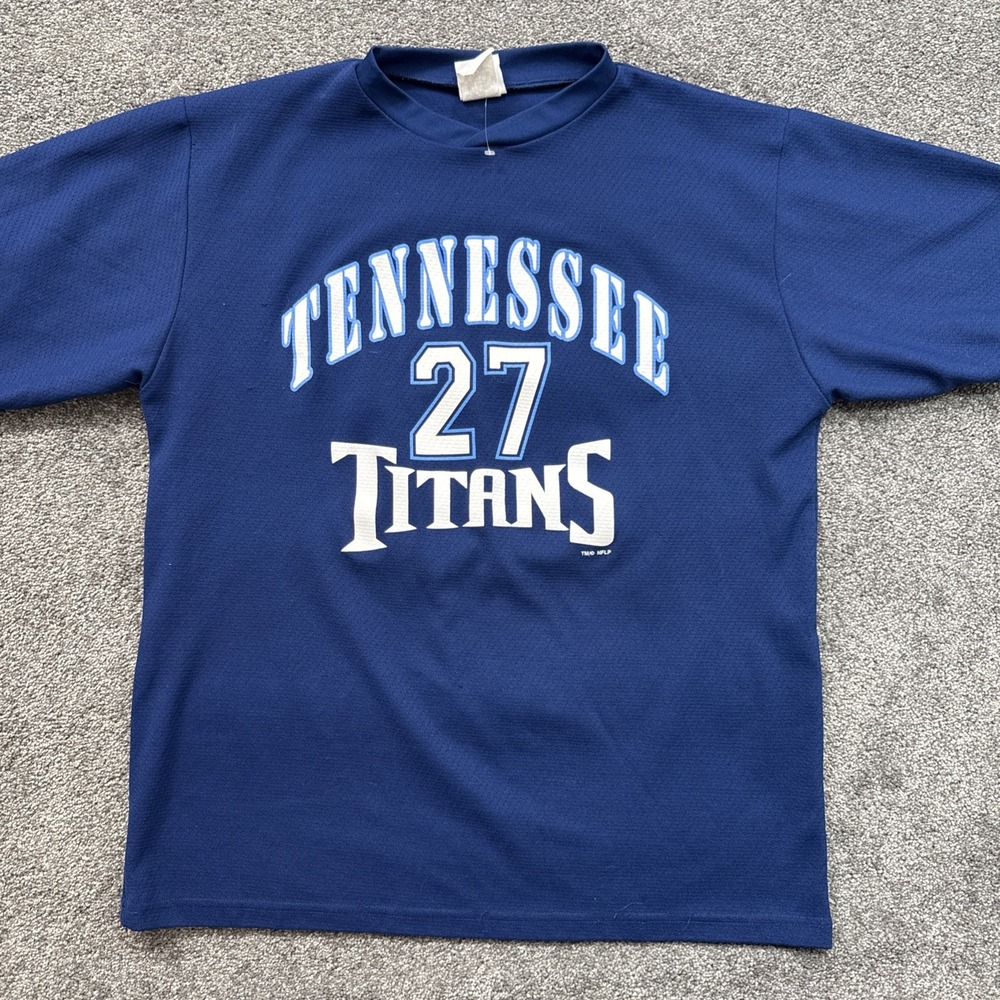 VTG Mens L Tennessee Titans Football Jersey Eddie George #27 Sport Attack USA 90
